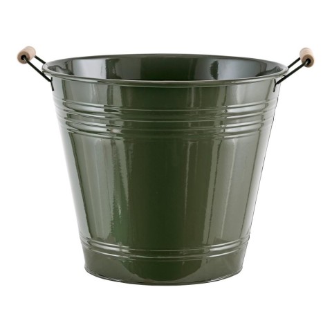 SECCHIO METALLO H.28 CM. VERDE